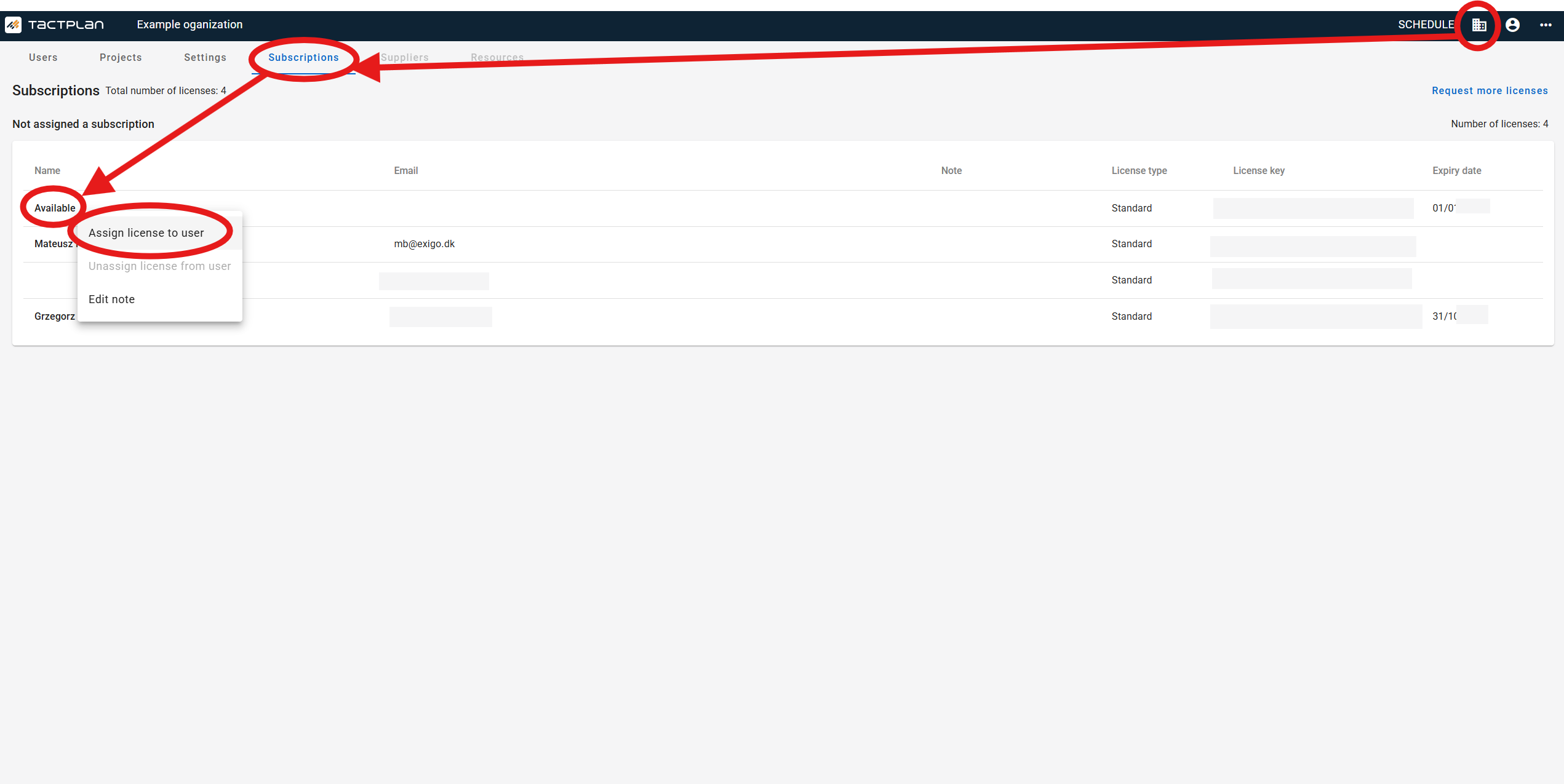 Subscriptions - Assign License to User - Add (en) (2.5.1)