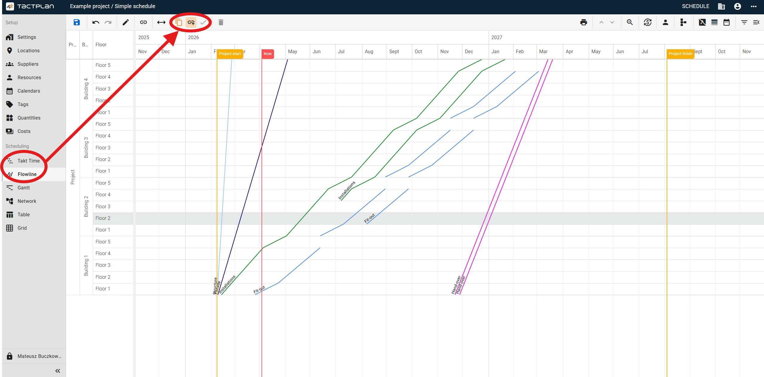 Scheduling - Flowline - Task panel - Copy tasks (en) (2.5.1)