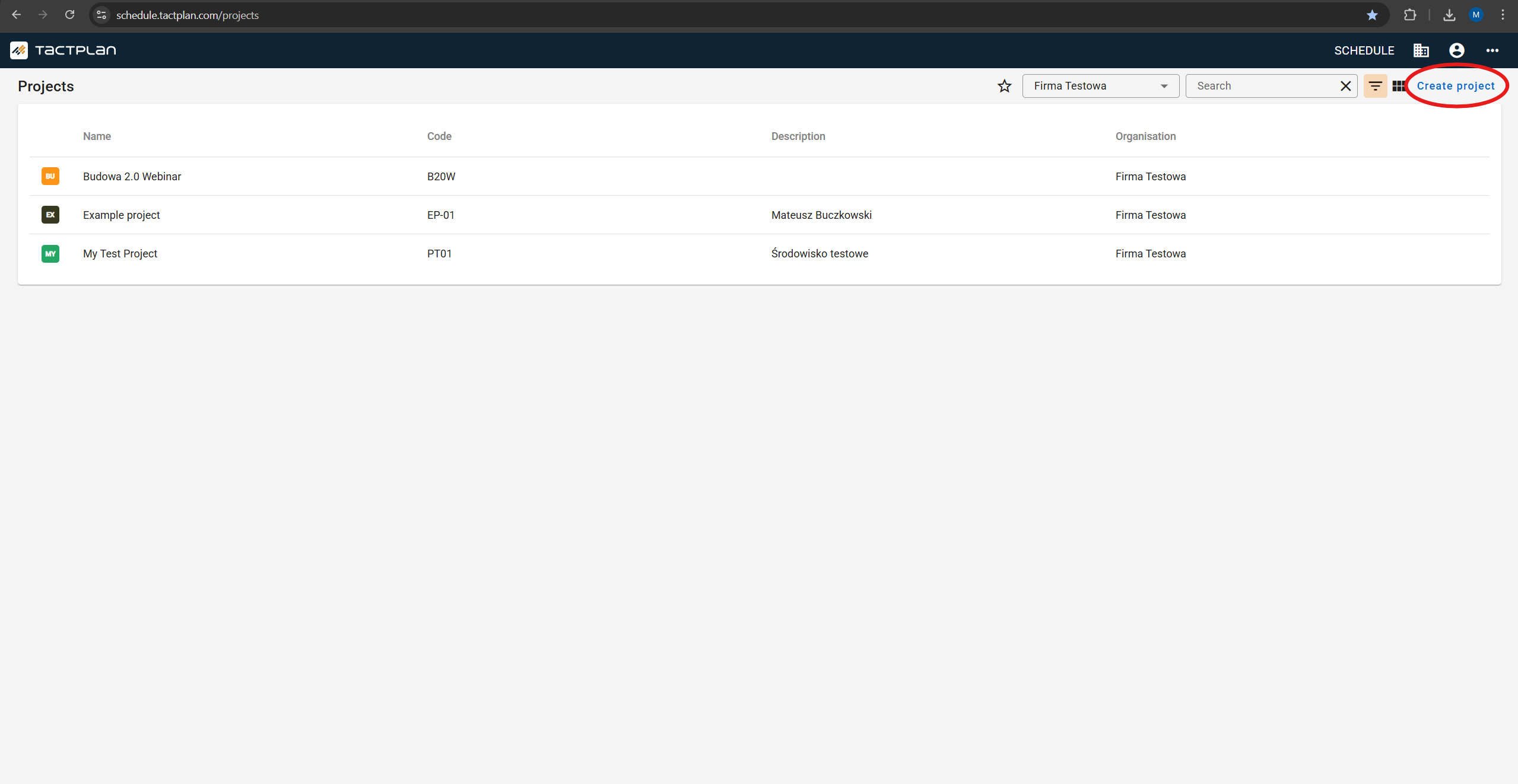Projects - Create project (en) (2.5.1)