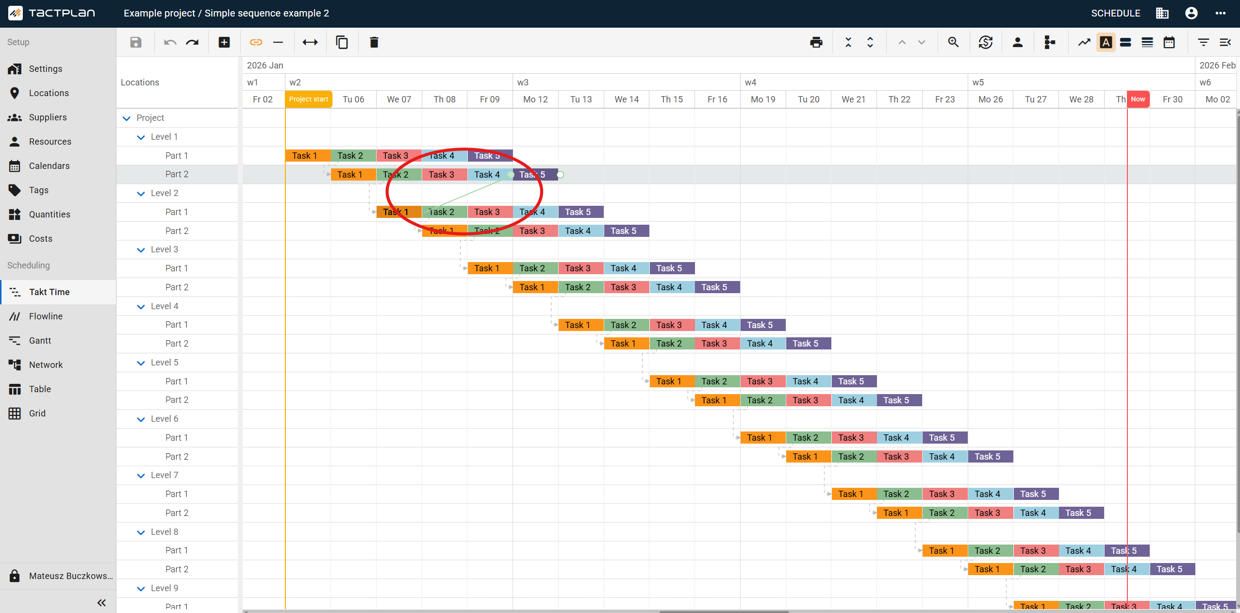 Scheduling - Takt Time - Drag general dependency (en) (2.5.1)