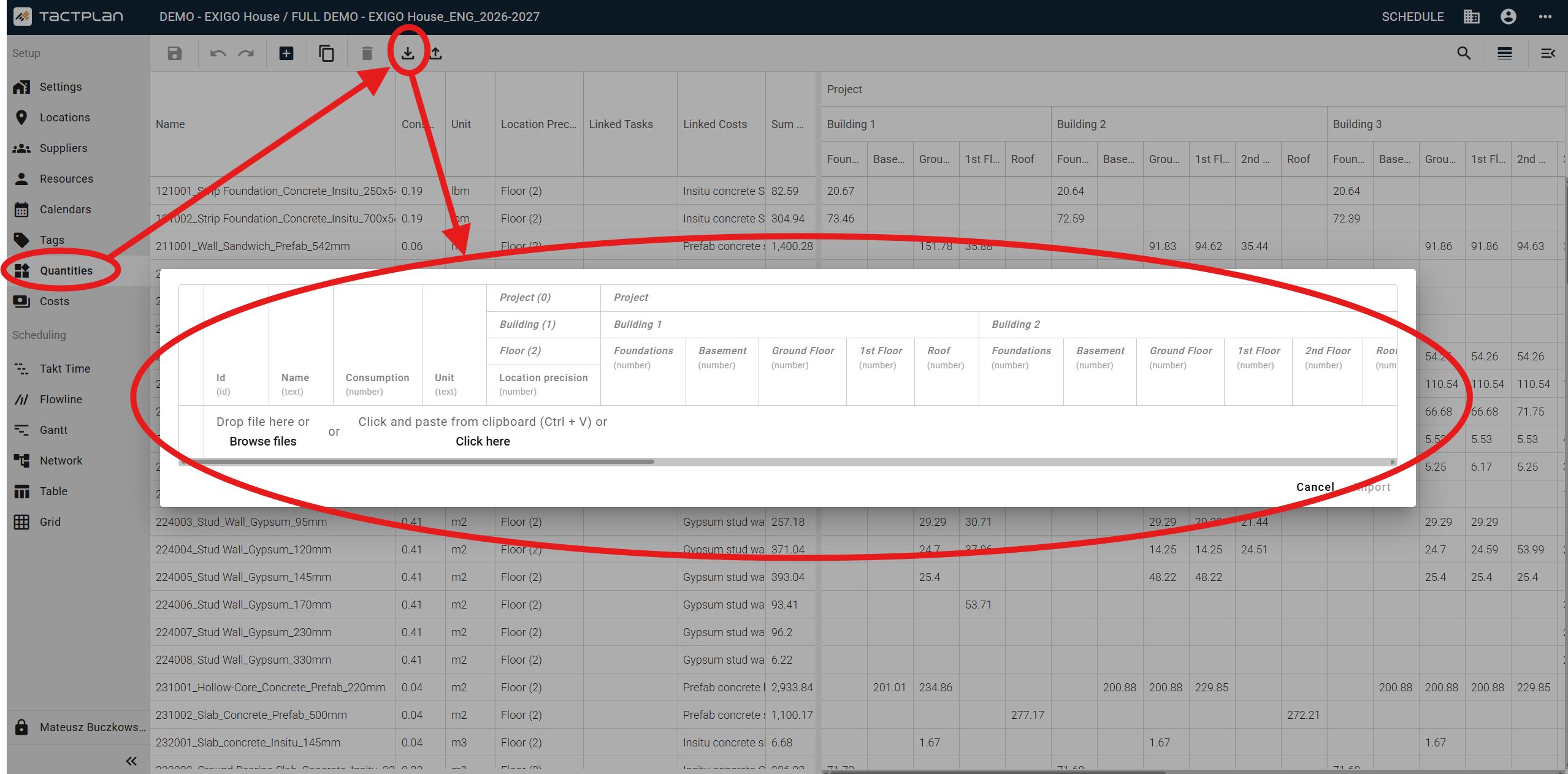 Setup - Quantities - Import (en) (2.5.1)