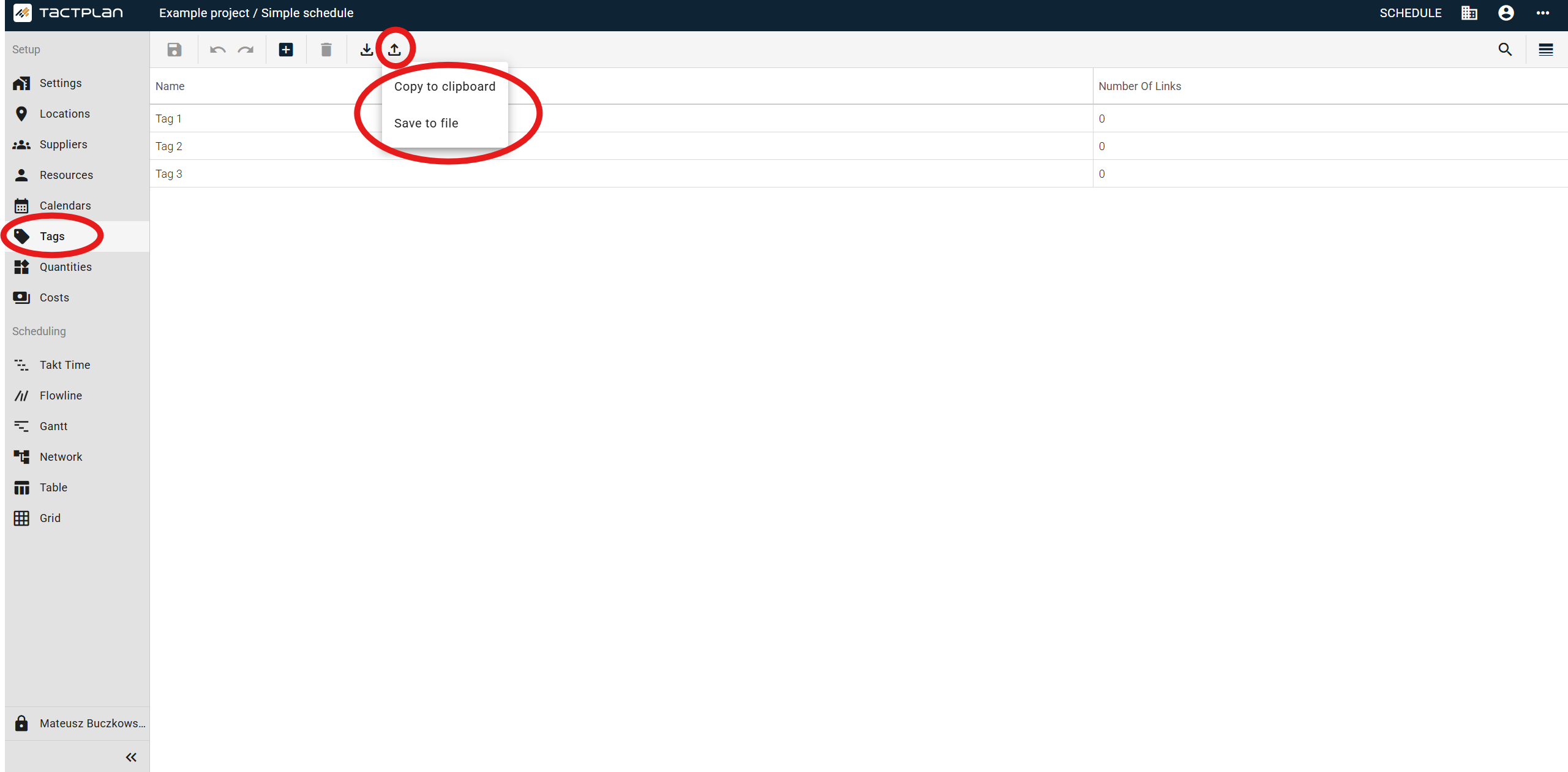 Setup - Tags - Export (en) (2.5.1)
