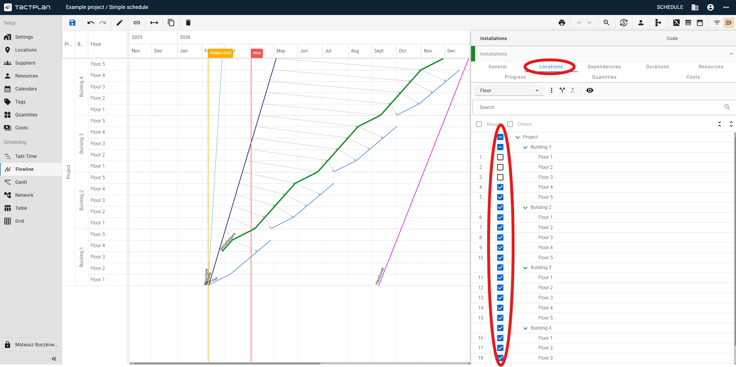 Scheduling - Flowline - Task panel - Location tab - Location checkboxes (en) (2.5.1)