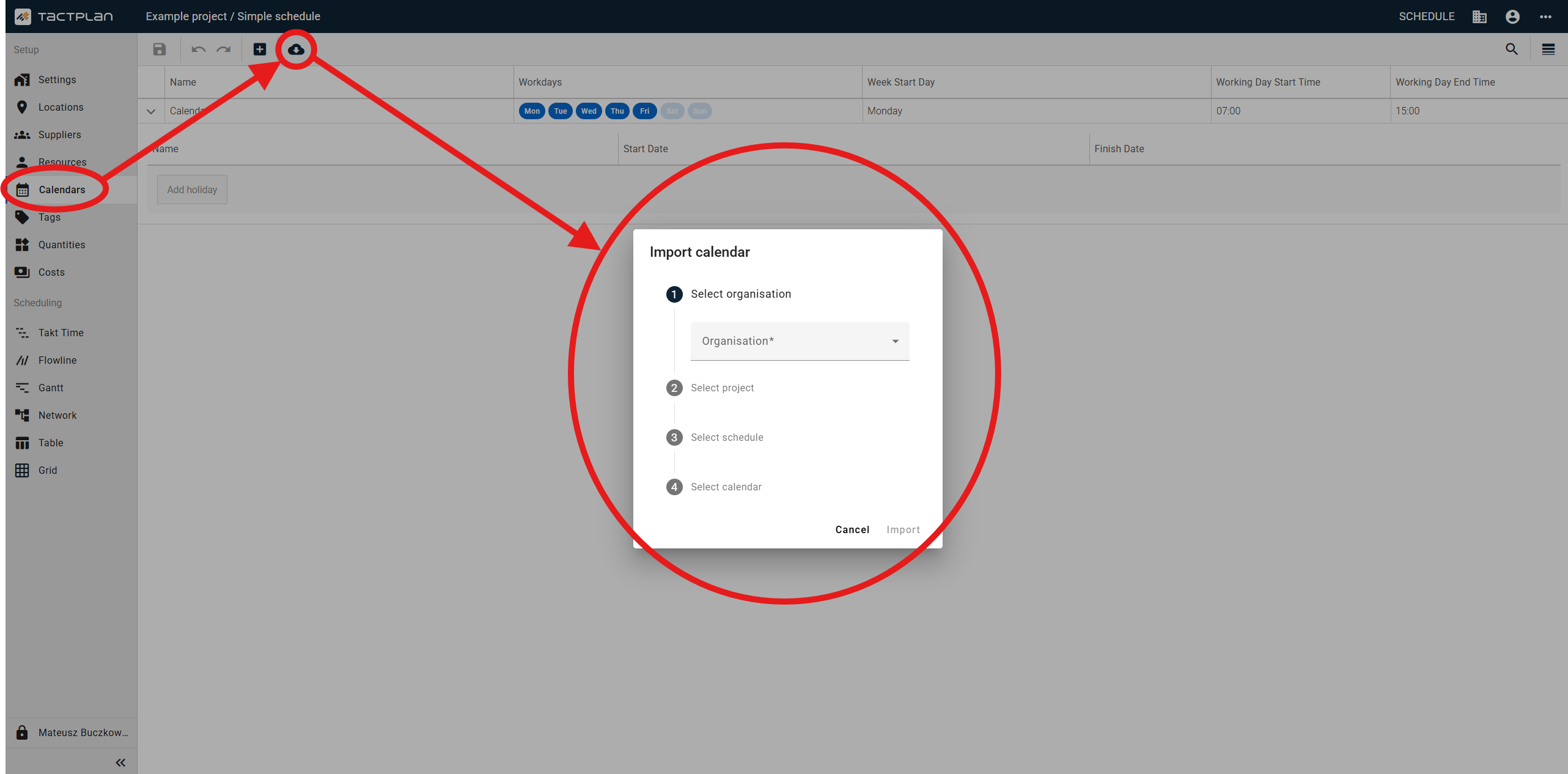 Setup - Calendars - Import Calendar (en) (2.5.1)